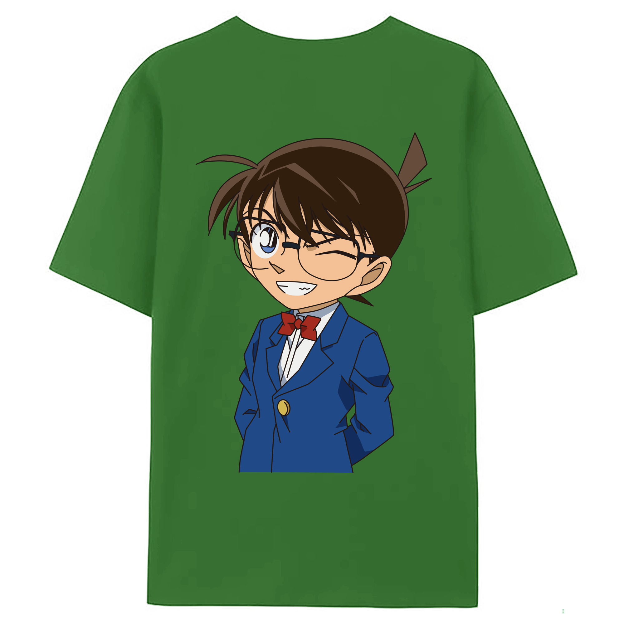 （画像用） 名探偵コナン 江戸川 コナン Detective Conan Conan Edogawa レディース半袖Tシャツ(バックプリント)